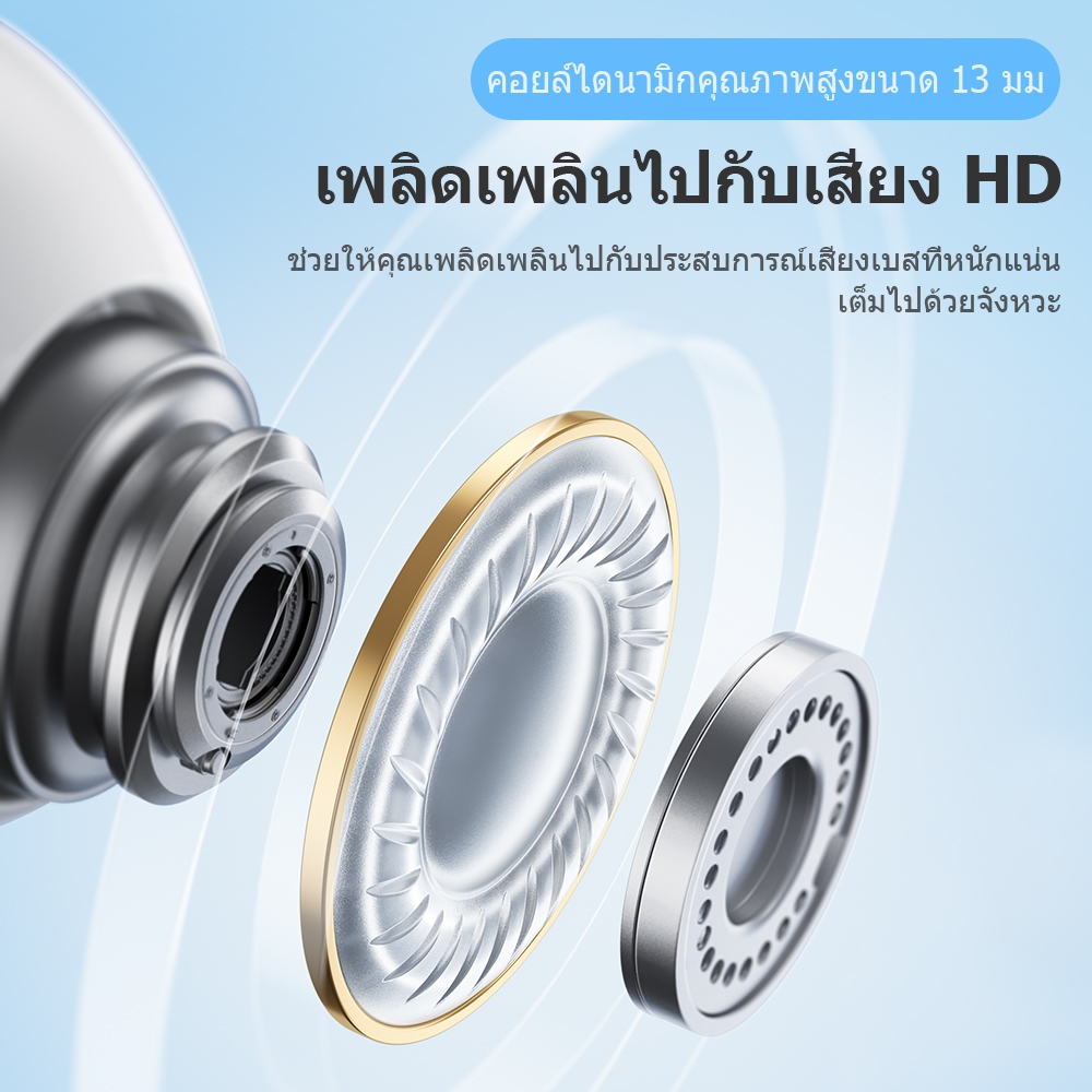 HOCO HK70 หูฟังไร้สาย TWS แบตทน 7 ชม. BT 5.4 คุณภาพเสียง HiFi ไมค์ในตัว ทรงเอียร์บัด หูฟังบลูทูธ hc7