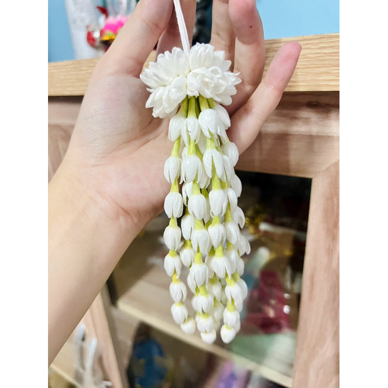 อุบะดอกมะลิแย้มสวยๆจากกระดาษทิชชู่ อุบะ 8 สาย