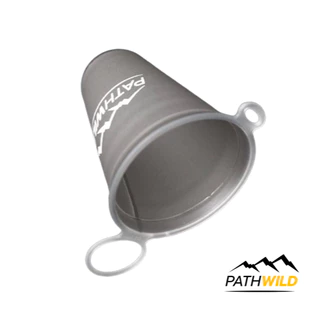 PATHWILD SPEED CUP - BLACK แก้วนิ่ม พกพาสะดวก พับเก็บได้ น้ำหนักเบา มีหูเกี่ยว แถมคาราไบเนอร์จิ๋วน่ารัก