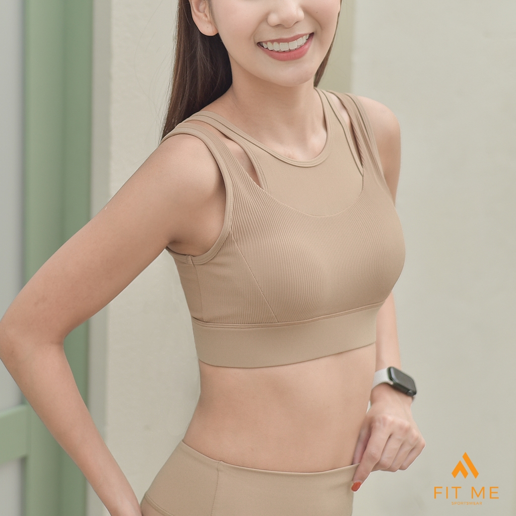 Lola Bra สปอร์ตบราวิ่ง บราฟองน้ำเย็บติด มีตะขอหลัง บราออกกำลังกาย High Impact Support เก็บทรงดี แห้งไว FitMeSportswear