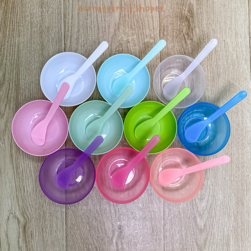 [ถูกที่สุด] ถ้วยผสมมาส์ก+ไม้พาย ถ้วยมาส์กDIY ผสมมาส์ก มีหลายสี