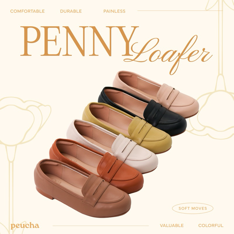 Peucha soft PENNY LOAFERS รองเท้าทำงาน โลฟเฟอร์