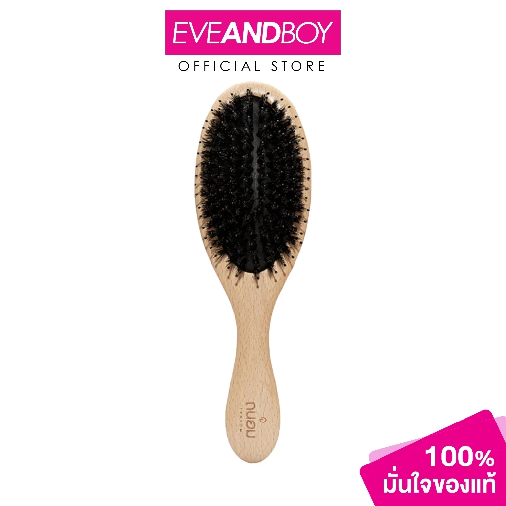 TANHOMBRAND - Boar bristle hair brush M (1 PCS) ถนอมแบรนด์ หวีขนหมูป่า ไซส์ M