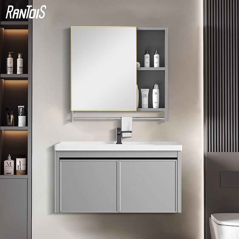 RANTOIS / ตู้ห้องน้ํา อ่างล้างหน้า ตู้อ่างล้างหน้า เค้าเตอร์อ่างล้างหน้า ชุดอ่างล้างหน้า ตู้เก็บของติดผนัง