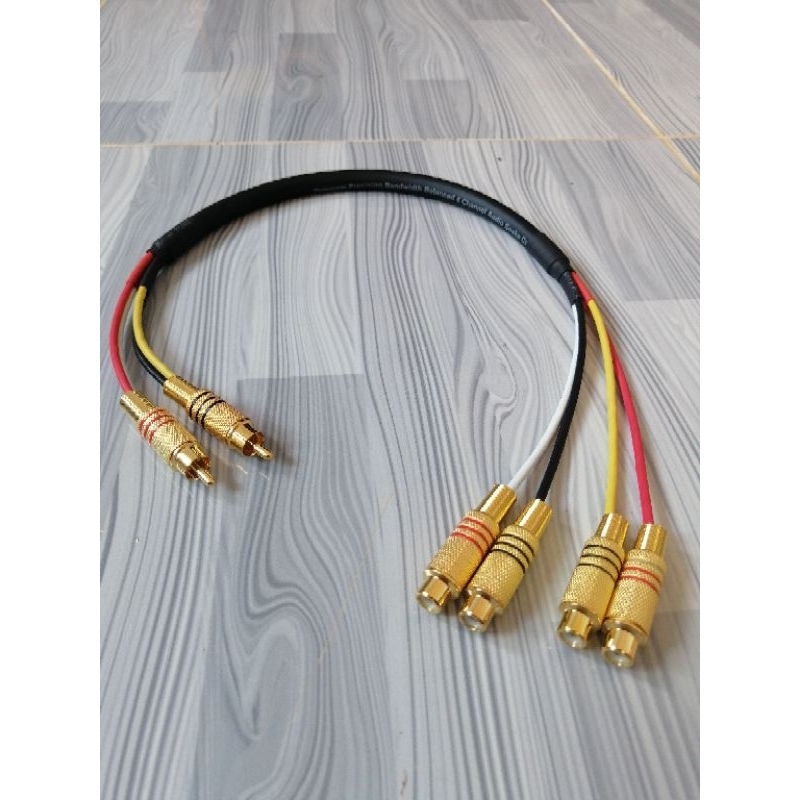 สาย​ RCA​สัญญาณ​เสียง​แบบ2ออก4