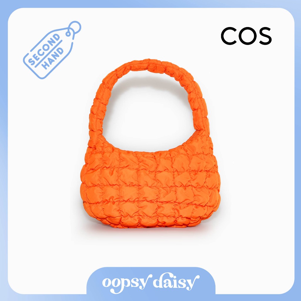 [มือสอง/ของแท้] Cos Quilted Mini bag - Orange กระเป๋าคอสสีส้ม มือสองสภาพดีมาก