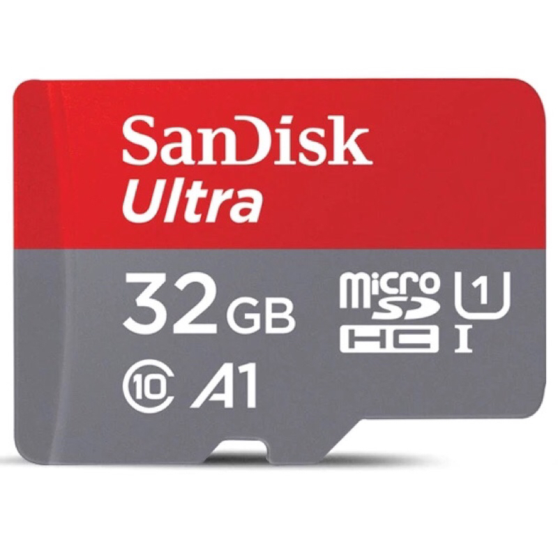 เมมโมรี่การ์ดแท้ Sandisk 32GB สำหรับโทรศัพท์มือถือ / คอมพิวเตอร์ / กล้อง / แท็บเล็ต [พร้อมส่ง]