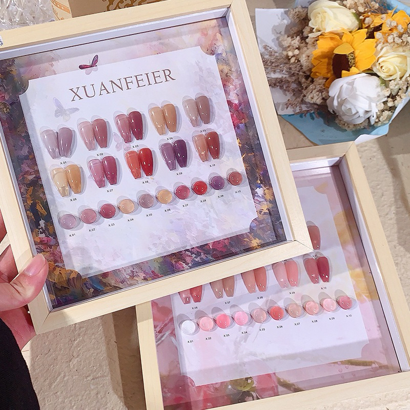 เซตสีทาเล็บเจล XUANFEIER โทนสีไซรัป 1 เซต 10 สี ขนาด 15ml สินค้าพร้อมส่ง