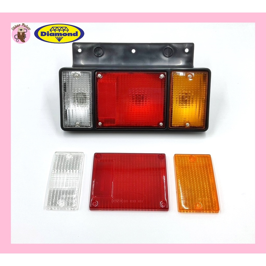 ฝาไฟท้าย ISUZU NPR NKR NHR NLR 12V 24V อีซูซุ รถบรรทุก กระบะดั้ม ปี 84 ขึ้นไปตราเพชร ไดมอนด์ Diamond