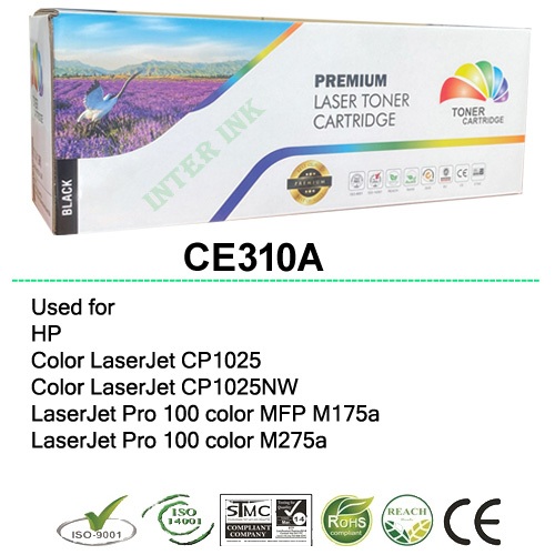 หมึกพิมพ์ Color LaserJet CP1025 / CP1025NW (CE310A) สีดำ Color Box