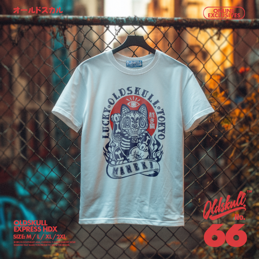 เสื้อยืด New Oldskull Express HDX No.66 (Lucky =U..U=)