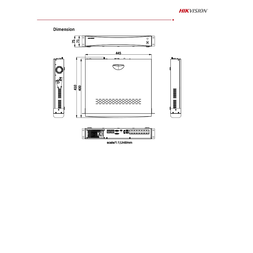 HIKVISION DS-7716NXI-K4/16P NVR 16CH ใส่ HDD ภายในเครื่องได้สูงสุด 4 ลูก, มี POE 16 ช่อง BY BILLIONAIRE SECURETECH