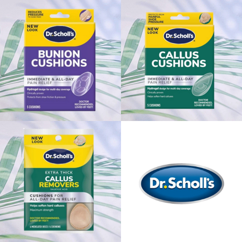 (Dr.Scholl's®) Callus Removers Cushion Thin + Flexible  แผ่นแปะหนังหนาด้าน กันเหงื่อ กันน้ำ