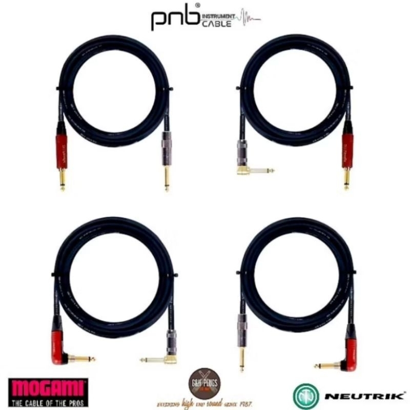 INSTRUMENT CABLE สายแจ็คกีต้าร์ , เบส และเครื่องดนตรีอื่นๆ MOGAMI 2319 × NEUTRIK/G&H PLUG