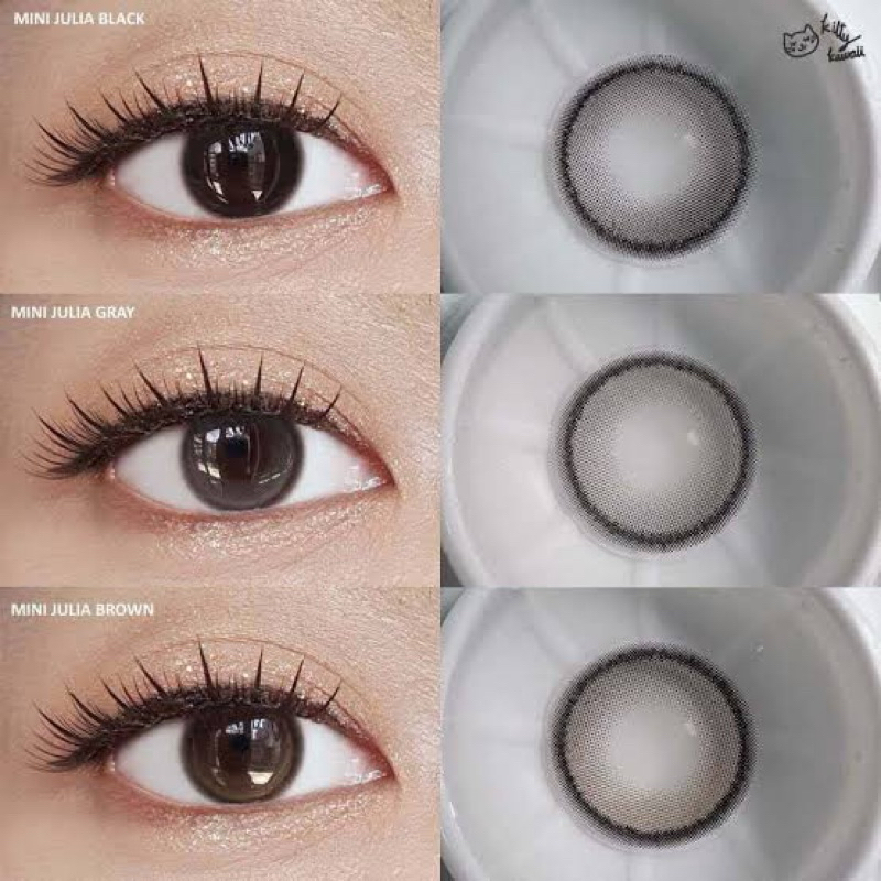 mini julia gray / brown  คอนแทคเลนส์ kitty kawaii💖มินิ ธรรมชาติ  คอนแทคเลนส์พร้อมส่ง