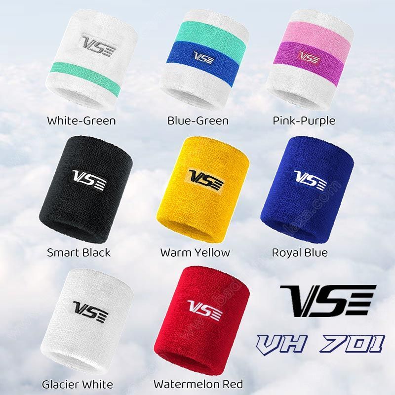 【 ของแท้ % 】ผ้ารัดข้อมือซับเหงื่อวีเอส VH-701 Pure Coton (VH701)
