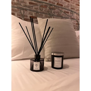 ก้านไม้หอม135ml.(Black)ใช้ได้นาน2-3เดือน​ น้ำหอมปรับอากาศ น้ำหอมในบ้าน​ Reed Diffuser น้ำหอมในบ้าน