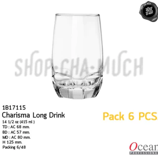-1 ออเดอร์/ 1 แพ็ก- แก้วร็อก/ลองดริ๊ง Charisma 12/14 1/2 oz Ocean โอเชียน - 1 แพ็ก 6 ใบ