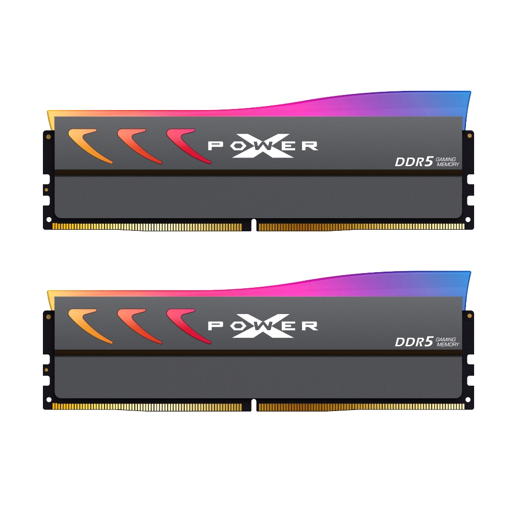 Silicon Power RAM PC DDR5 Gaming RGBรุ่น XPOWER Storm RGB 16GB/32GB, 6400MHz/6800MHz - รับประกันตลอดอายุการใช้งาน ขาว/ดำ