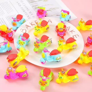 🔥พร้อมส่ง🔥รถดึงกลับ รถไขลาน เวสป้า รถเวสป้า รถจักรยานยนต์ขนาดเล็ก ของแจก ของแถม รถของเล่น รถขนาดเล็ก