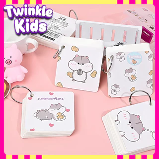 [มาใหม่!]{ราคาต่อ 1 เล่ม} Mini Flash Card สมุดจดศัพท์🐰 -TwinkleKids