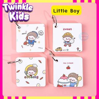 [มาใหม่!]{ราคาต่อ 1 เล่ม} Mini Flash Card สมุดจดศัพท์🐰 -TwinkleKids