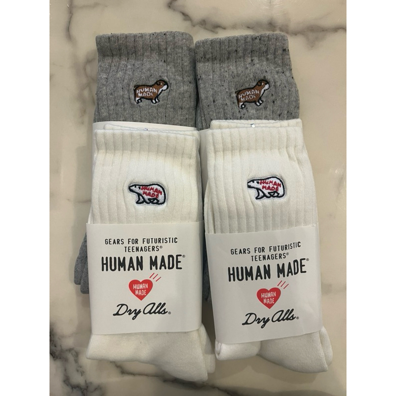 ถุงเท้าข้อยาว human made teenagers ลายสัตว์