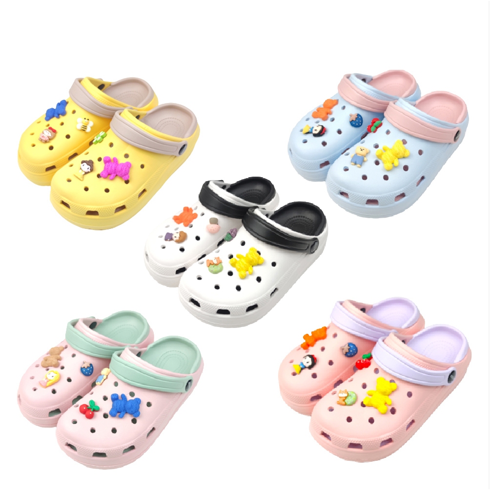 Charled Slip-on Clog ชาร์เลตหัวโต รองเท้าแตะแบบสวม ผู้หญิง รุ่น RA6607 มี 6 สี ฟรีตัวติดรองเท้า