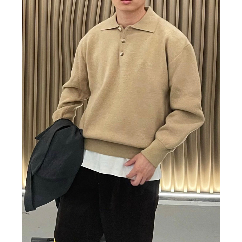 Sweatshirt polo 3 colors เสื้อแขนยาวสเวตเตอร์ A6 รูปที่ 6