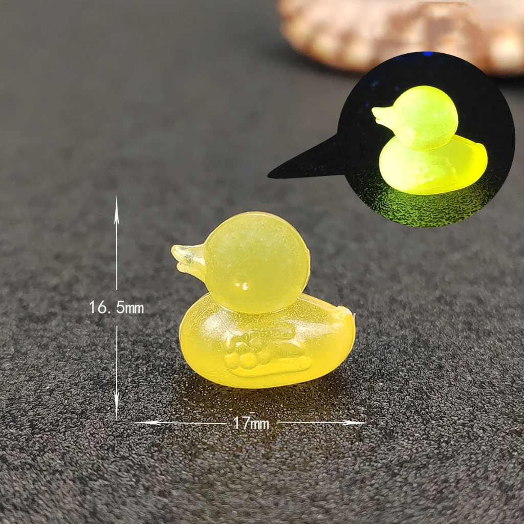 Mini Luminous ตุ๊กตาเป็ดน้อยเรซิ่น ของเล่นสุ่มตัวเลขตกแต่งบ้าน thumbnail 9