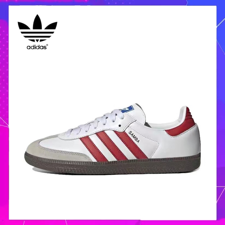 สินค้าอย่างเป็นทางการ Adidas originals Samba OG รองเท้ากีฬาสำหรับบุรุษและสตรี