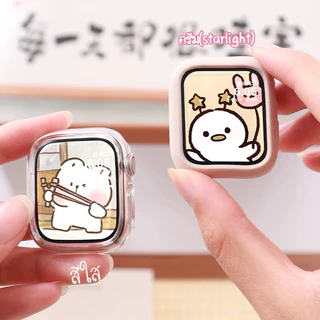 Case เคสด้าน smart watch สำหรับ Watch10 11 ขนาด 42 / 46mm เคสซิลิโคน เคสแบบนิ่ม รอบตัวเรือน เคสสำหรับแอปเปิ้ลวอ S10