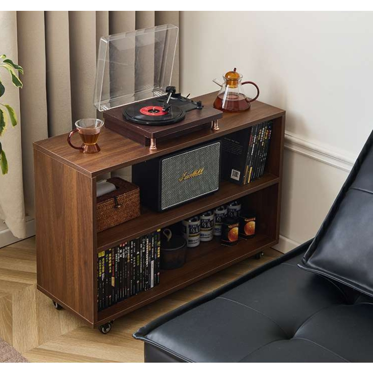 💢💢ห้องนั่งเล่นโซฟาสไตล์อเมริกันวินเทจด้านข้างโต๊ะกาแฟมือถือตู้เก็บของอเนกประสงค์สำหรับรถเข็นขนาดเล็ก