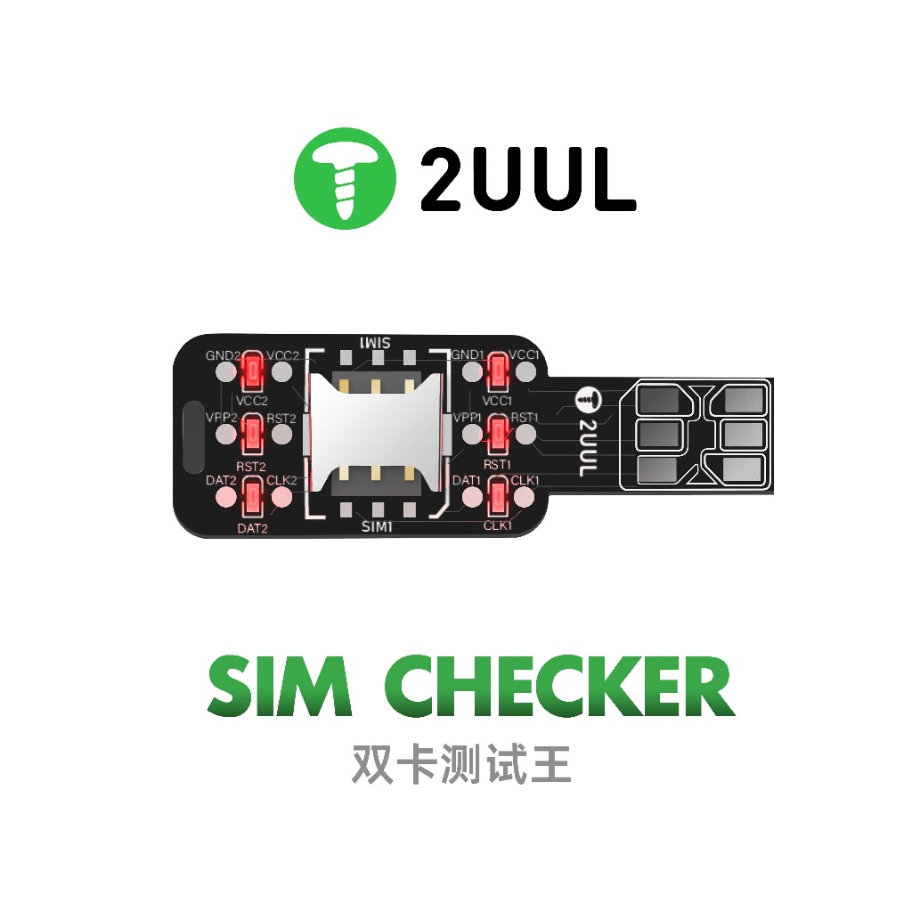 2uul SM01 เครื่องตรวจสอบซิมโมดูลตรวจสอบได้อย่างรวดเร็ว Faults Fast สัญญาณการตรวจจับสําหรับโทรศัพท์ Repir เครื่องมือ SIM