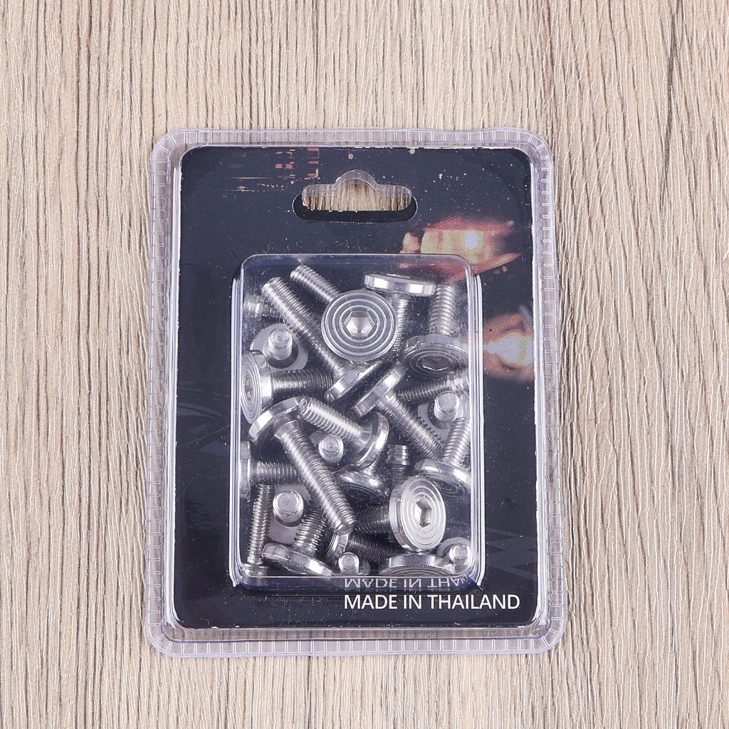 น๊อตชุดสีทั้งคัน w110i 2009-2020 wave125r wave125s สแตนเลสแท้ 100% (เลสสีเงิน) น็อตใส่เปลือกชุดสี ตรงรุ่น ขายดี - รูปที่ 7