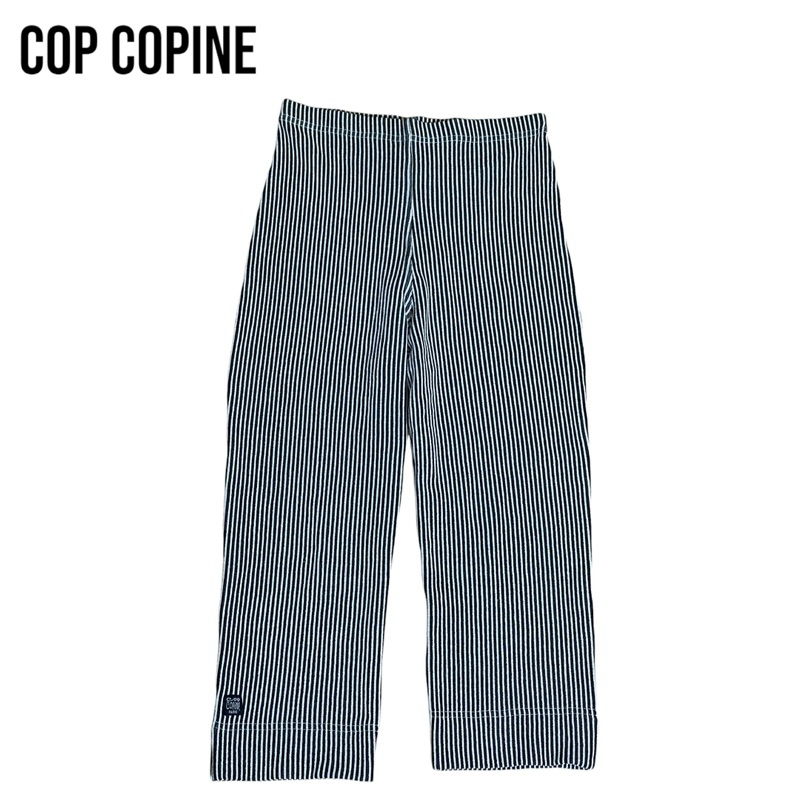 Cop Copine กางเกงสกินนี่4ส่วนผ้ายืดลายทาง