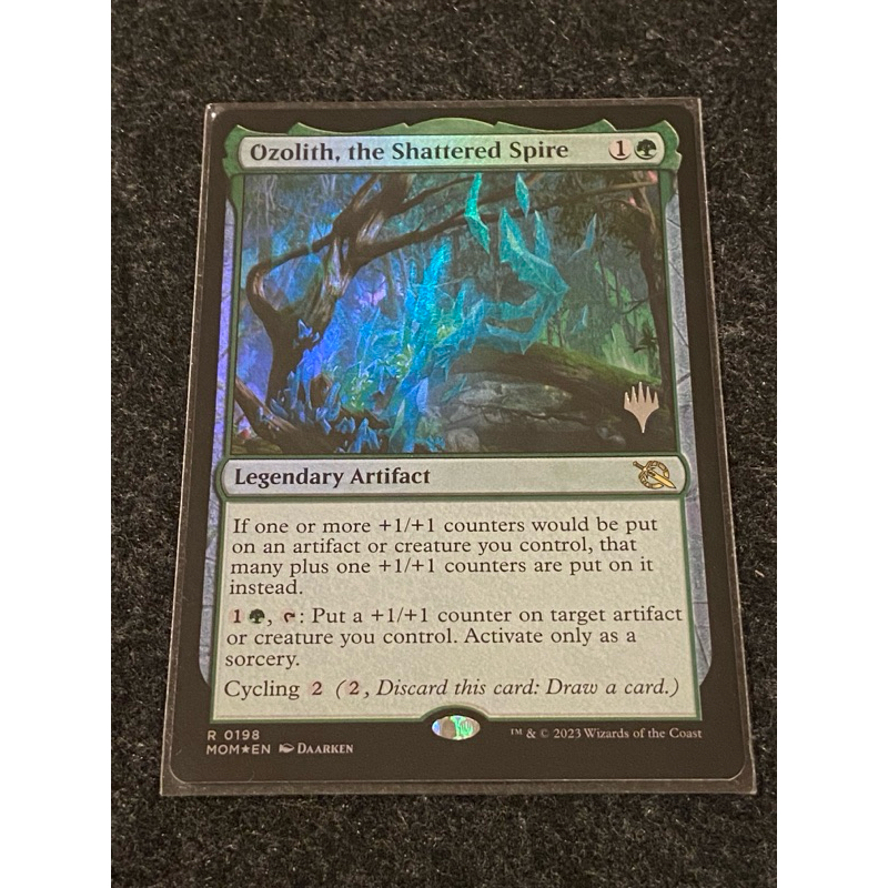 [MTG][MOM] Promo Pack Foil: Ozolith, the Shattered Spire (Promo Pack) การ์ดแท้ Magic The Gathering