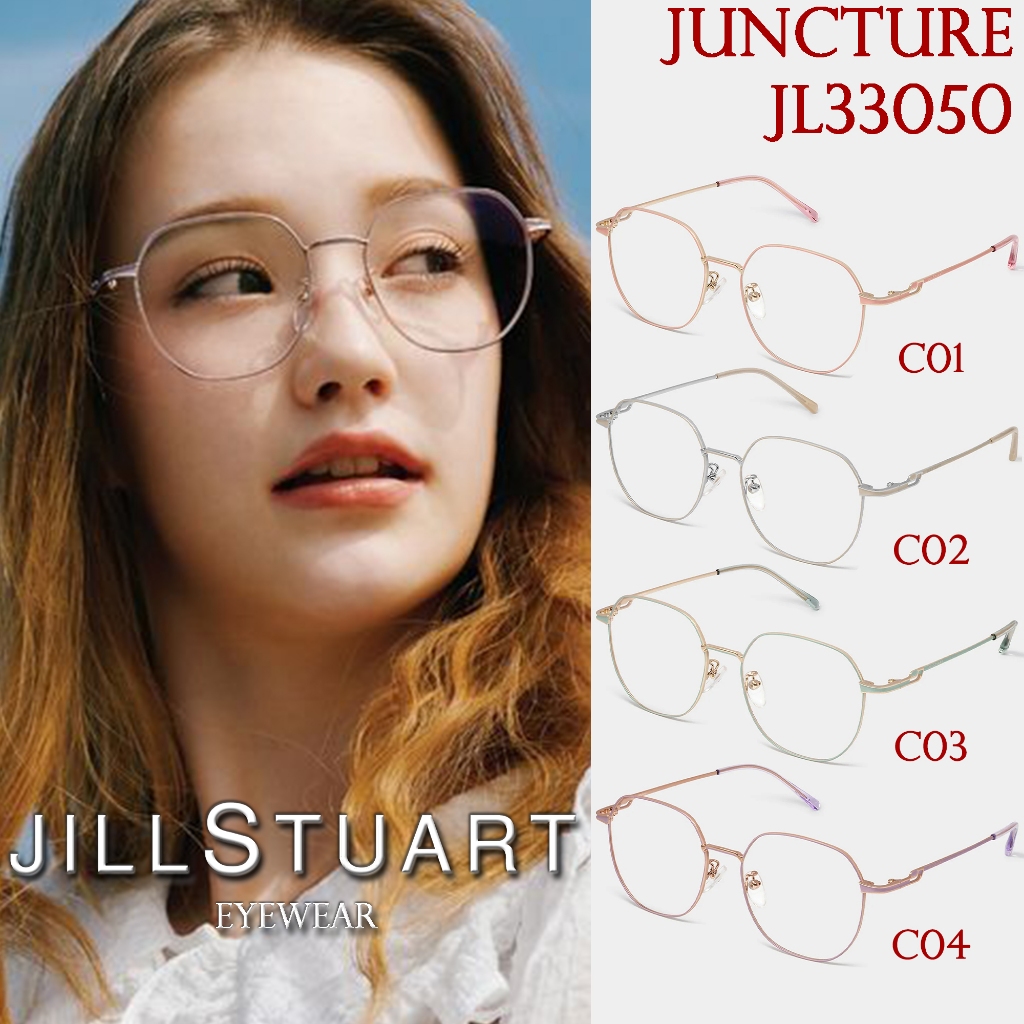 JILL STUART กรอบแว่นสายตา รุ่น JUNCTURE JL33050 C01 C02 C03 C04 [Metal/β-Titanium] สายตาสั้น สายตายา