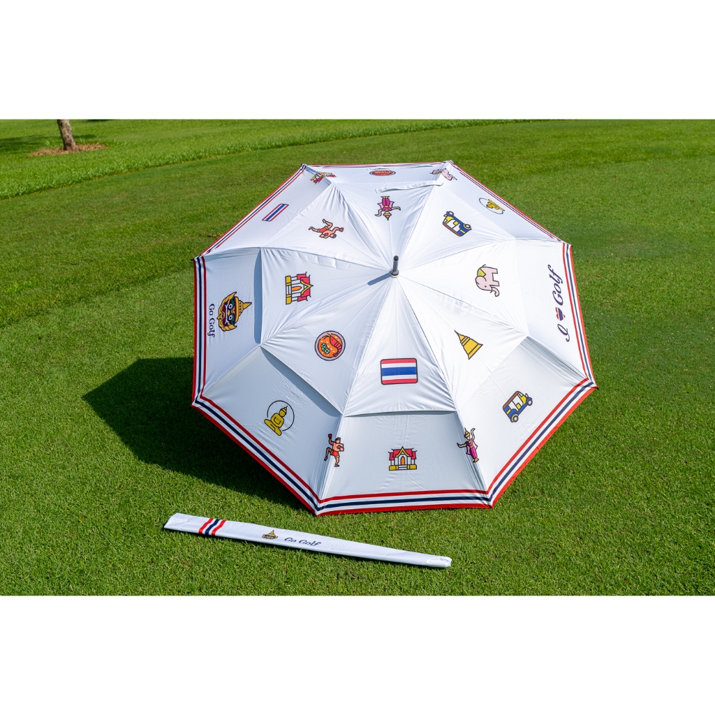 Ultra Lightweight Golf Umbrella Thai Design 30" Double Canopy ร่มกอล์ฟ 2 ชั้น 30นิ้ว กันยูวี