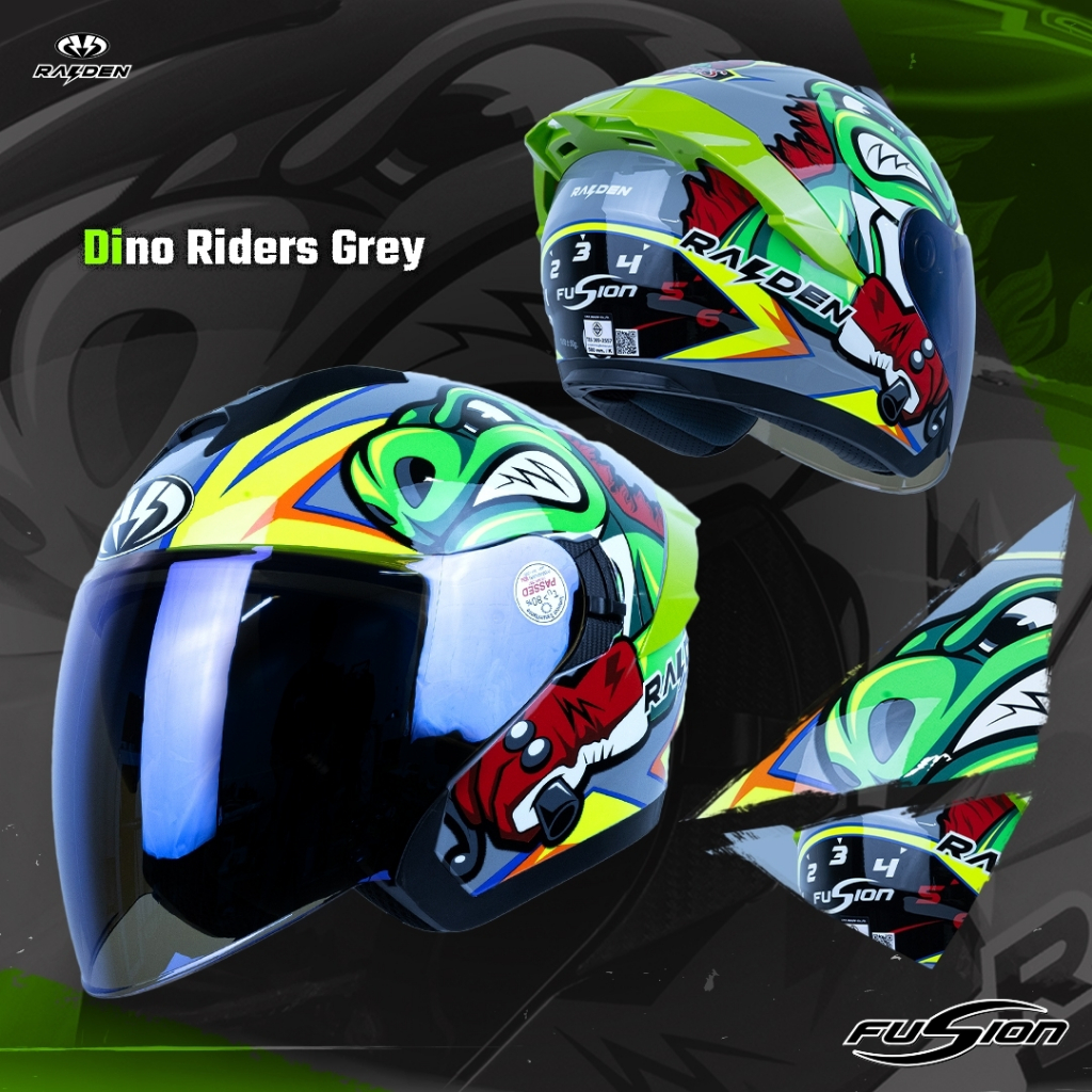 หมวกกันน็อคครึ่งใบ Raiden รุ่น Fusion สามารถติดตั้งบลูทูธได้