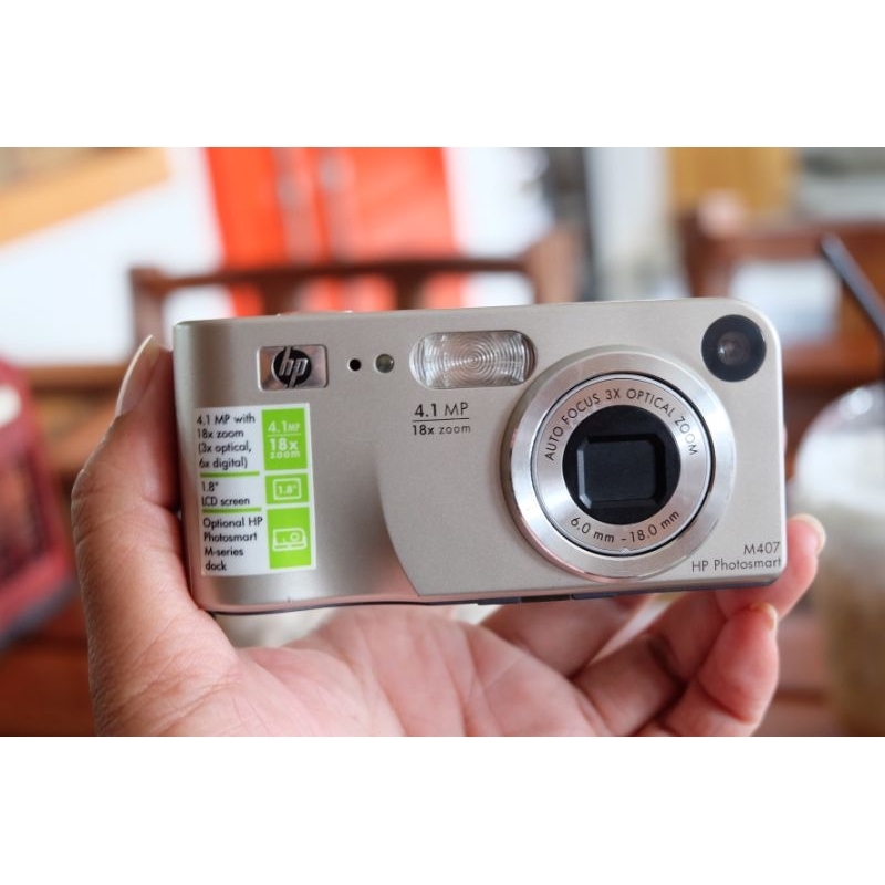 (ทักก่อน) กล้องดิจิตอล HP photosmart m407  4.1mp งานแรร์ ยุค y2k