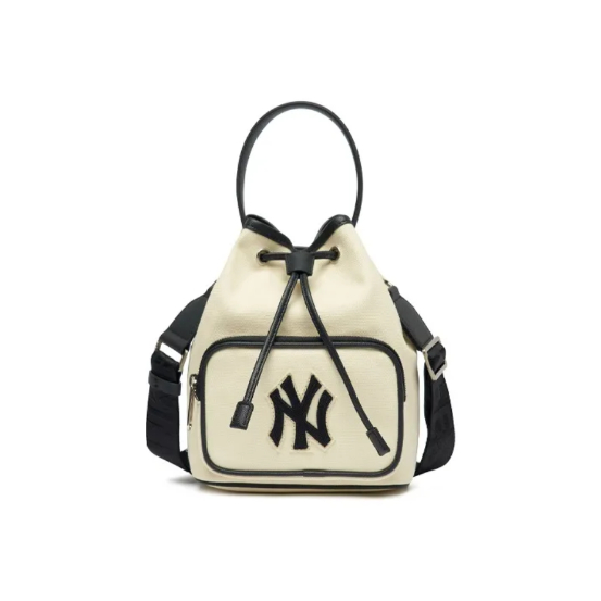 ✨ พร้อมส่ง [ของแท้💯% MLB NY PREMIUM CANVAS BUCKET BAG กระเป๋าทรงขนมจีบเเฟชั่นรุ่นใหม่หญิงชาย