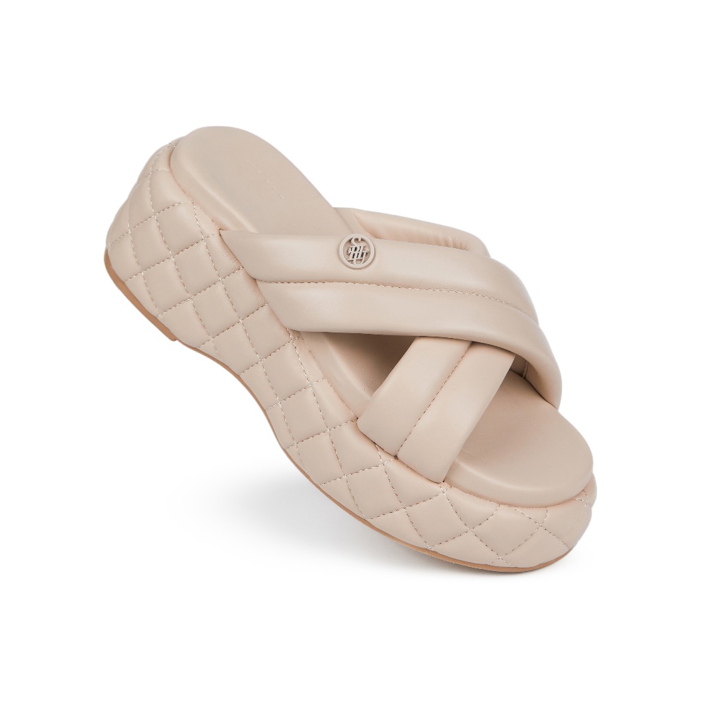 SHU BEDDY 2.5" PUFF CROSS รองเท้าแตะ