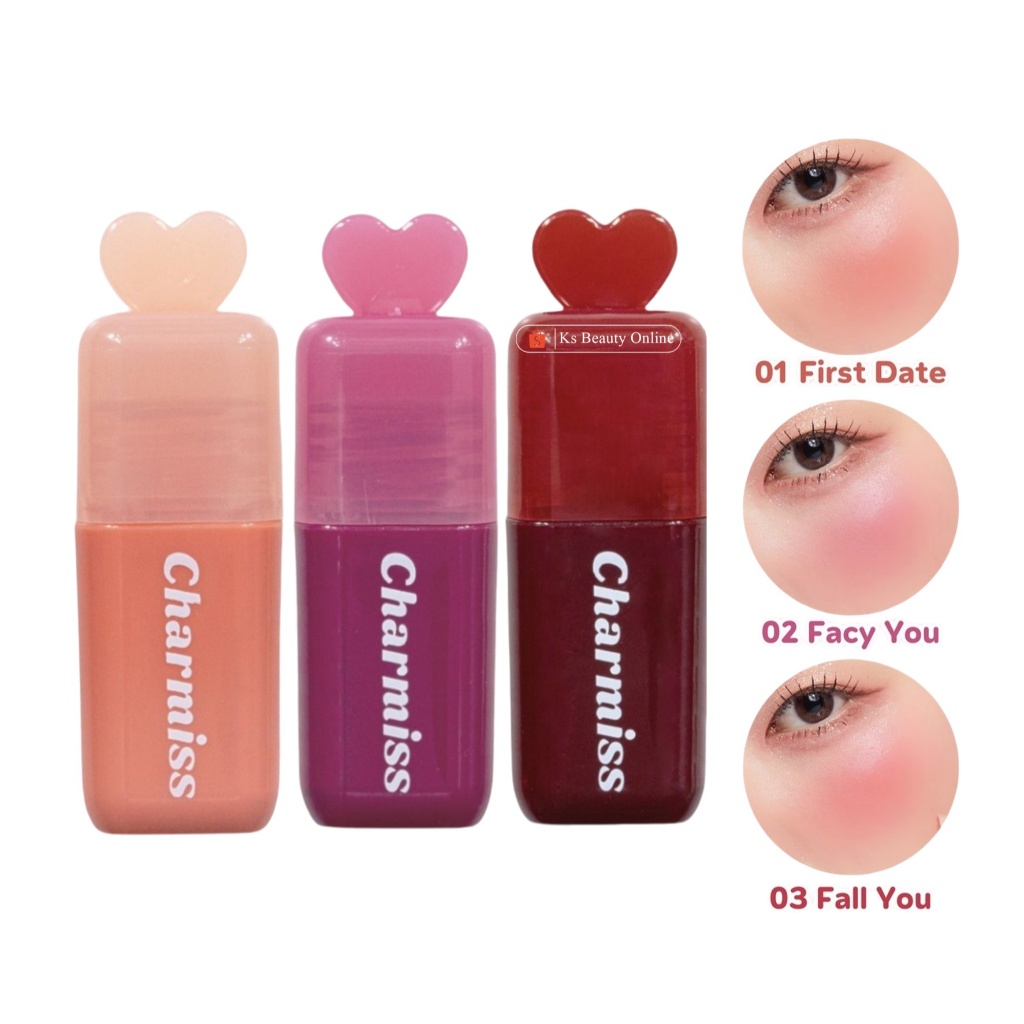 บลัชน้ำมินิฮาร์ท Charmiss You make me Blush liquid blush on