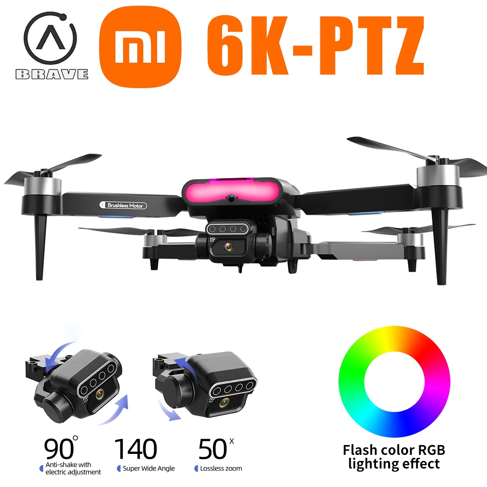โดรมบังคับ XIAOMI R108/กล้องกิมบอล 6K มอเตอร์ไร้แปรงถ่าน/เครื่องบินของเล่นเครื่องบินควบคุมระยะไกล/โดรน
