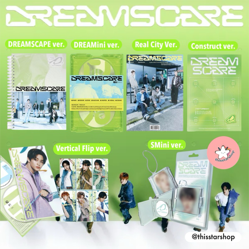 NCT Dream อัลบั้ม DREAMSCAPE (DREAMini /DREAM SCAPE /Real City /Construct /Vertical /SMini)
