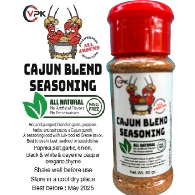 Cajun Blend Seasoning, All Round Multipurpose Seasonings Cajun Seasonings Zesty, Spicy, Savory Flavo