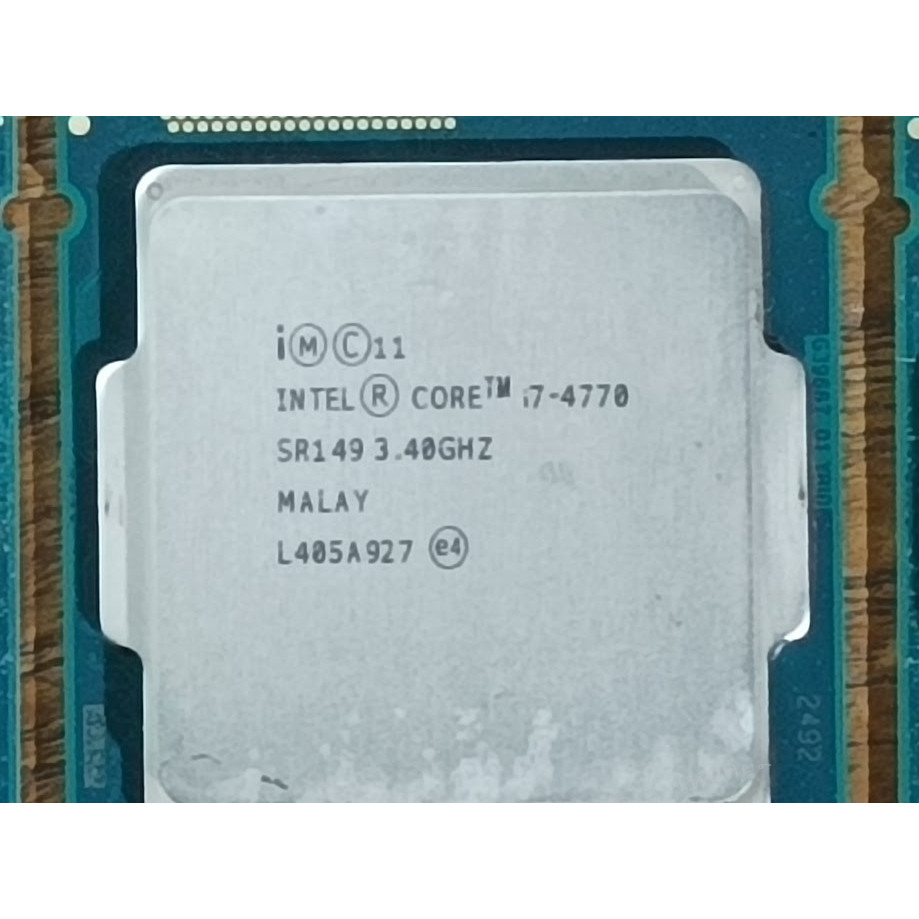 ซีพียูมือสอง intel CPU i7-4770 3.40-3.90 GHz Socket 1150 4th Gen ใช้ได้ปกติ ถูกๆ 😮😲