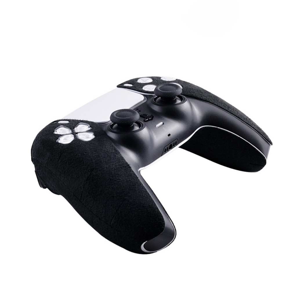 สติ๊กเกอร์กันลื่น หนังไฟเบอร์ ดูดซับเหงือ จอย PS5 / PS4 / Duansense Edge บาง ไม่ทิ้งคราบ