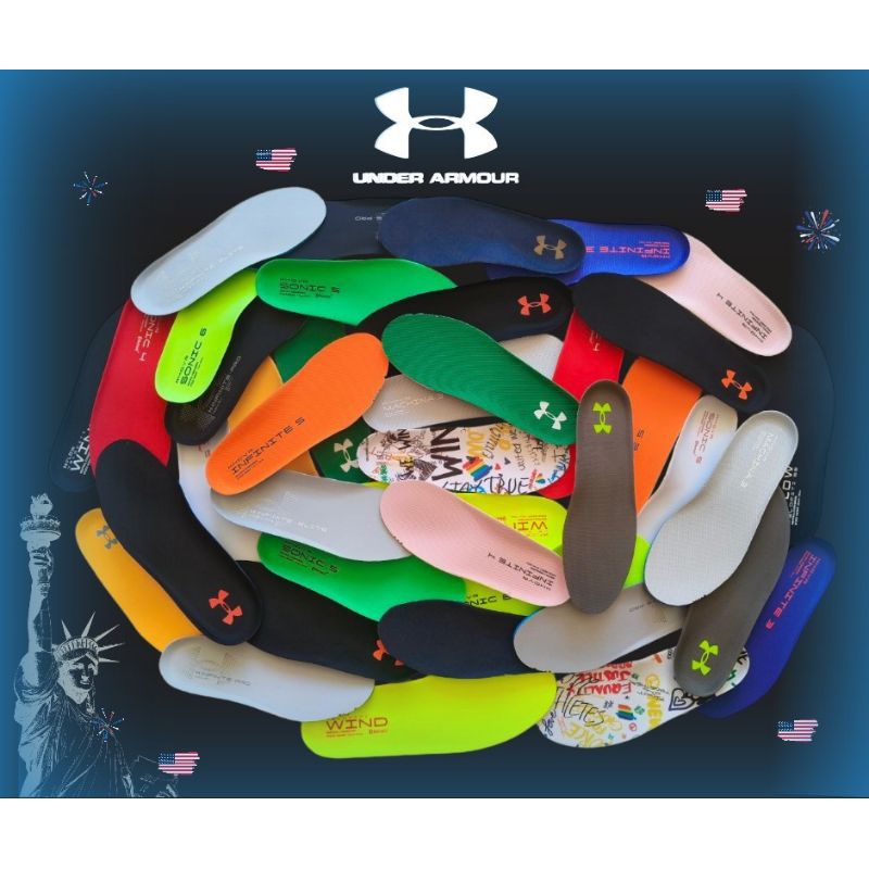 Under Amour Insole ซอฟรองเท้าอย่างดีโฟมนุ่ม(พื้นรองรองเท้าวิ่ง/รองเท้ากีฬาอย่างดีมาก)